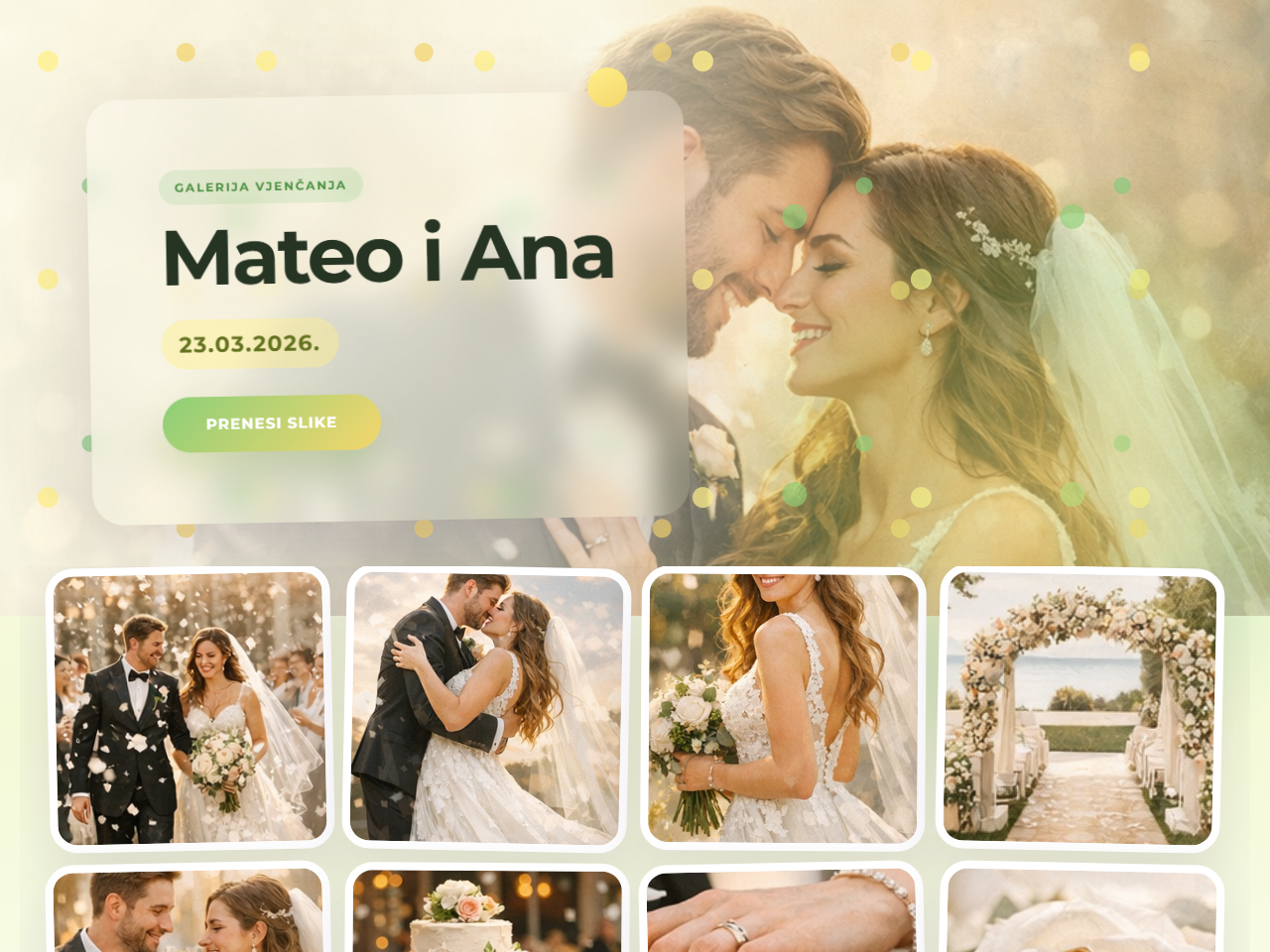 Zaigrano vjenčanje predložak